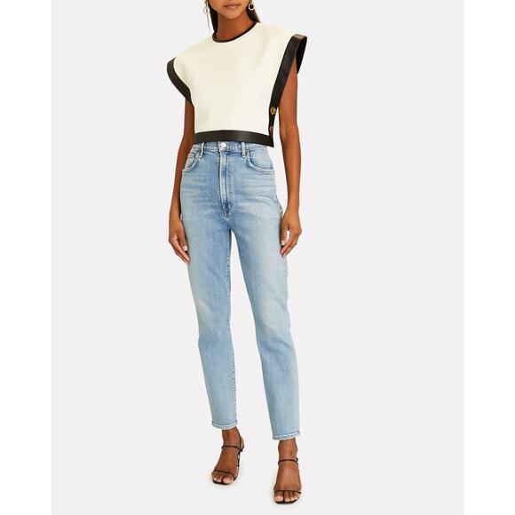 Agolde Pinch Waist Light Wash Slim Jeans Size 24 - Picture 1 of 10